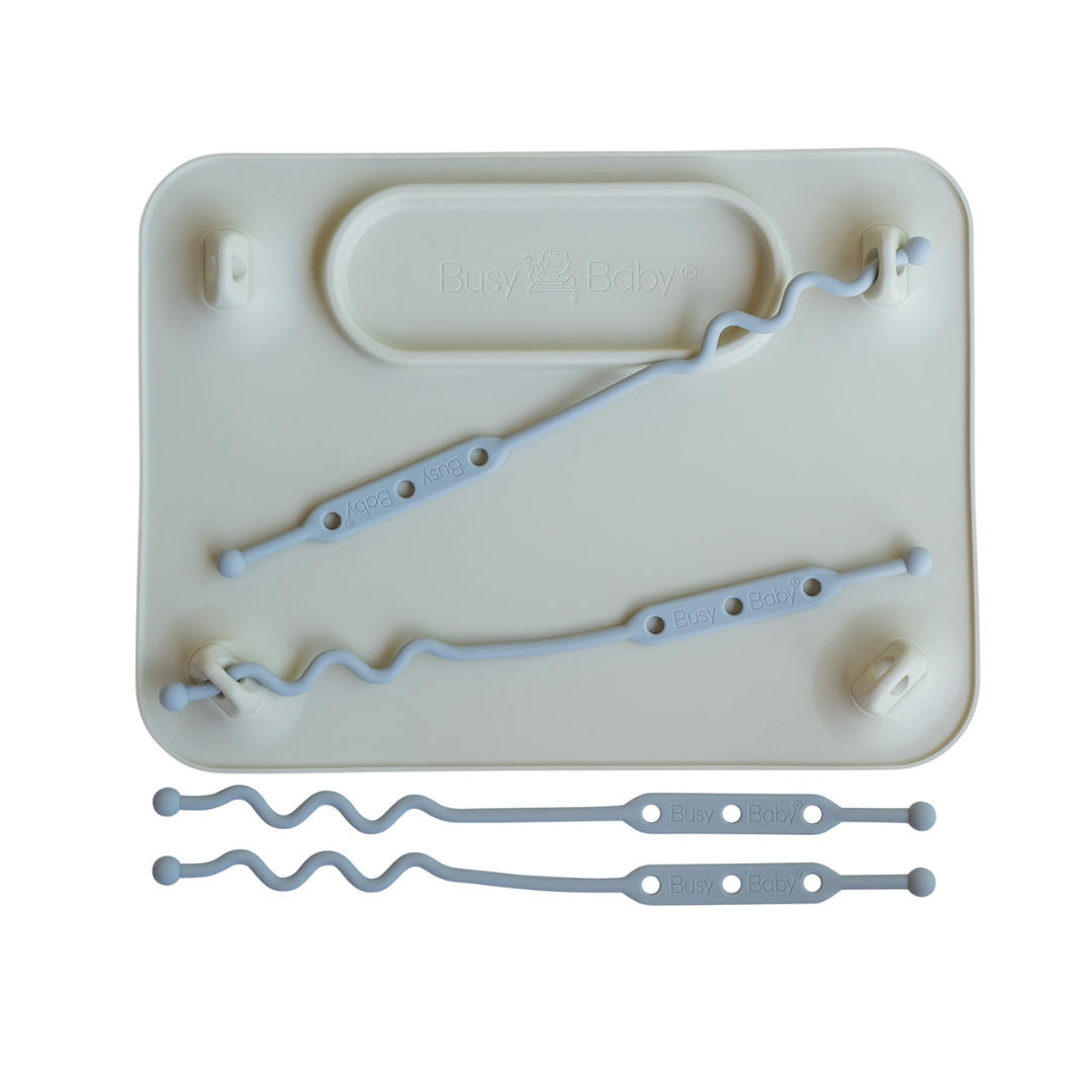 Busy Baby Silicone Mat with Toy Straps