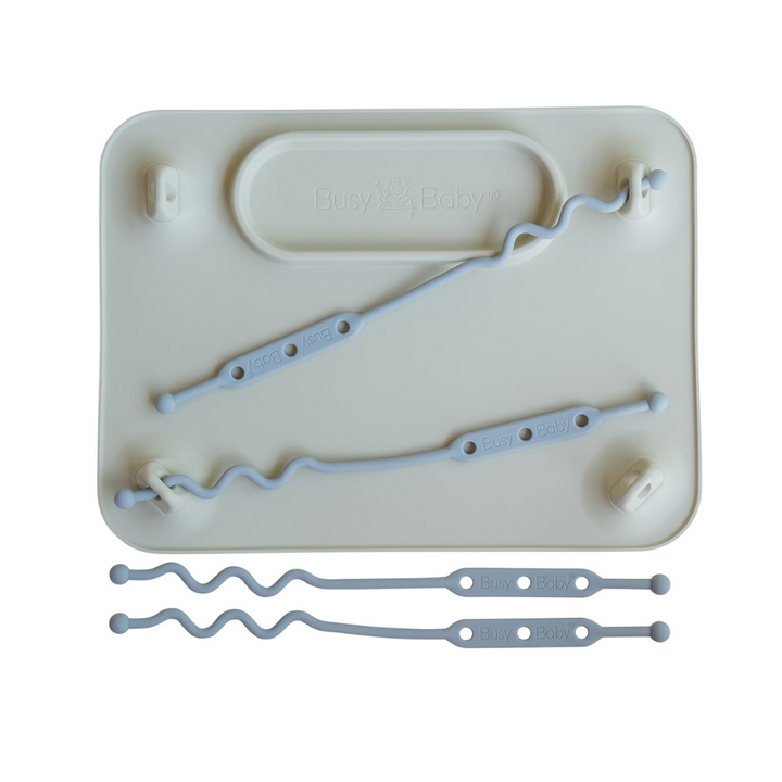 Busy Baby Silicone Mat with Toy Straps