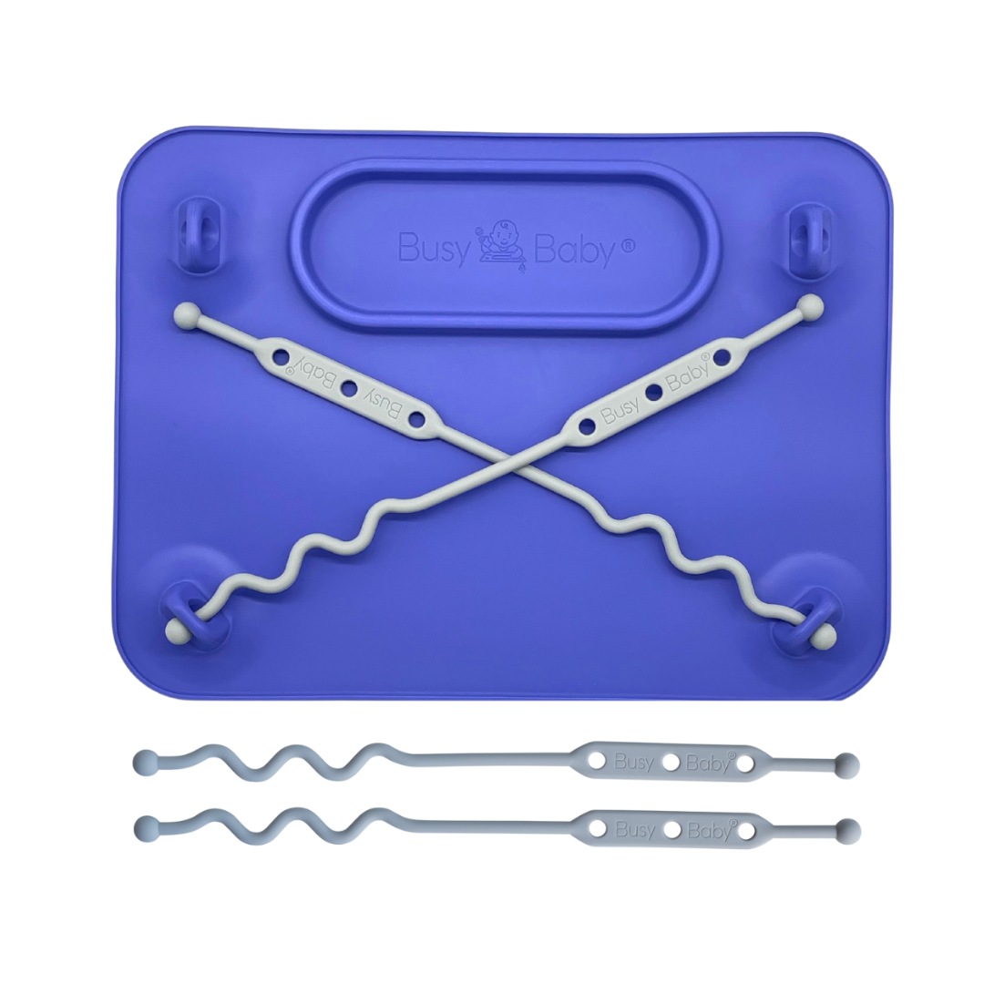 Busy Baby Silicone Mat with Toy Straps