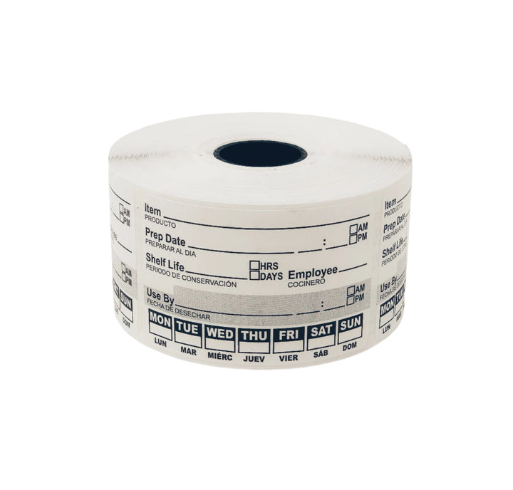 Food Rotation Label, Universal, 1 color, Roll 500