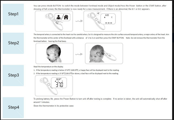Infrared Thermometer Thermal Gun Scanner